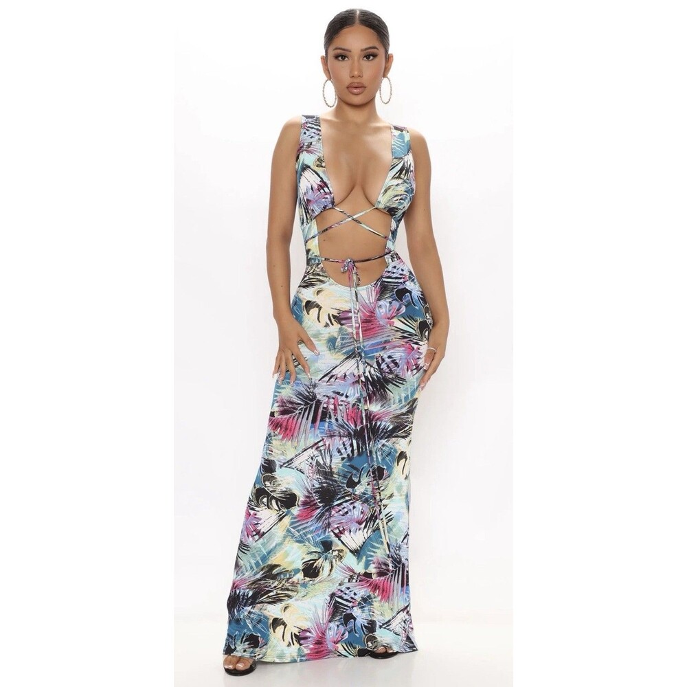 Fashion Nova By The Cabana Maxi Dress Size S
